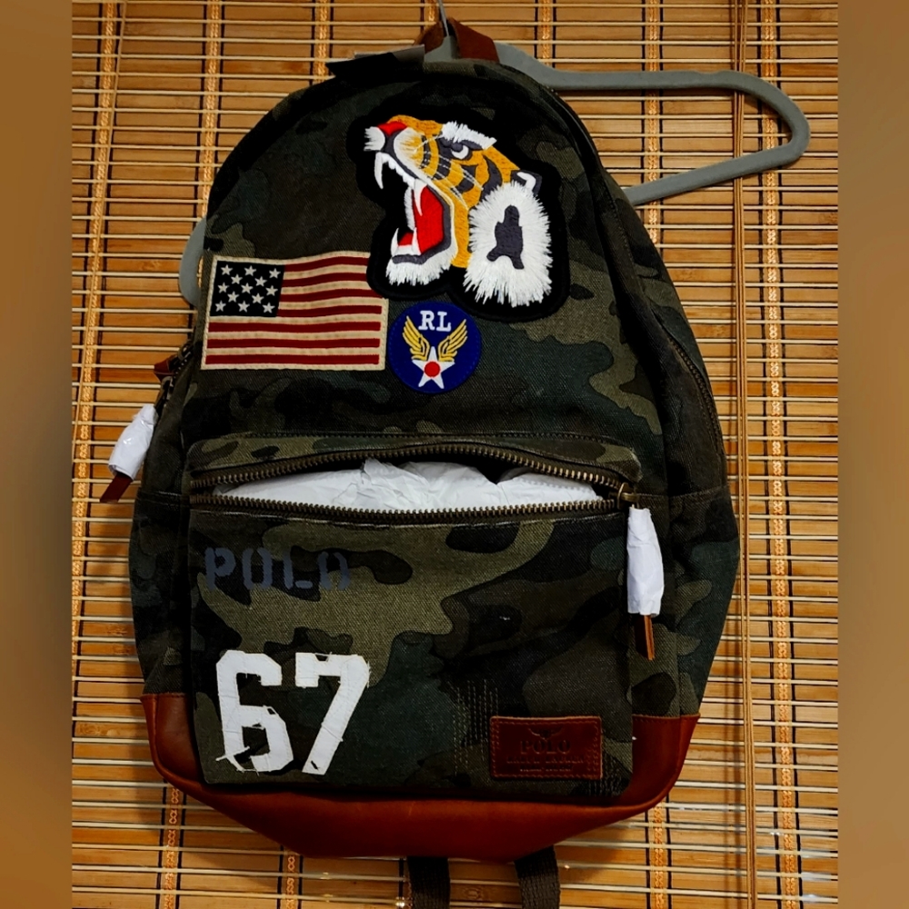 POLO RALPH LAUREN UNISEX CAMO BACKPACK 🎒